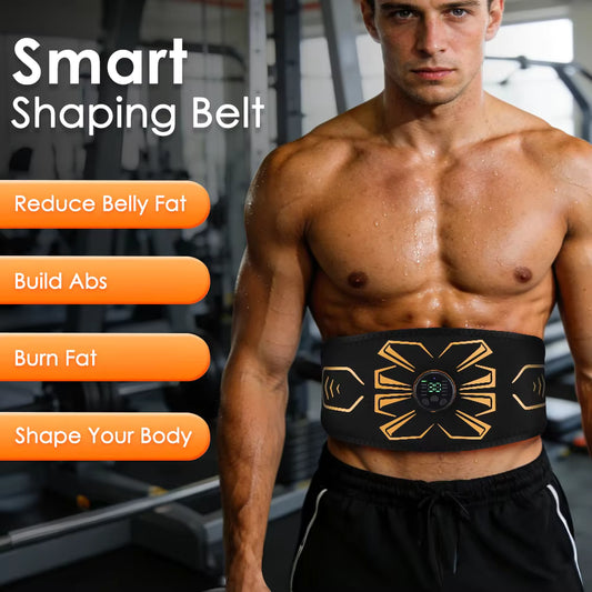 Smart EMS Abdominal Toning Belt USB Rechargeable Muscle Trainer